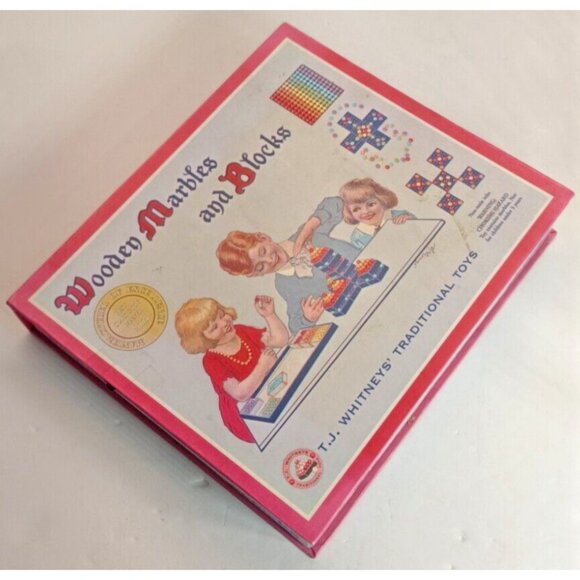 Wooden Marbles and Blocks Traditional Toys Childrens - Picture 2 of 5